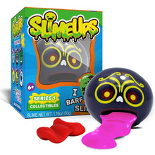 Load image into Gallery viewer, Slimeups slime toys that slurp up and spit out slime. Also used as a case to hold slime. 