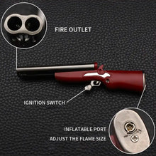 Load image into Gallery viewer, Vintage Butane Double Barrel Lighter - Refillable, Adjustable Flame Trendie Days