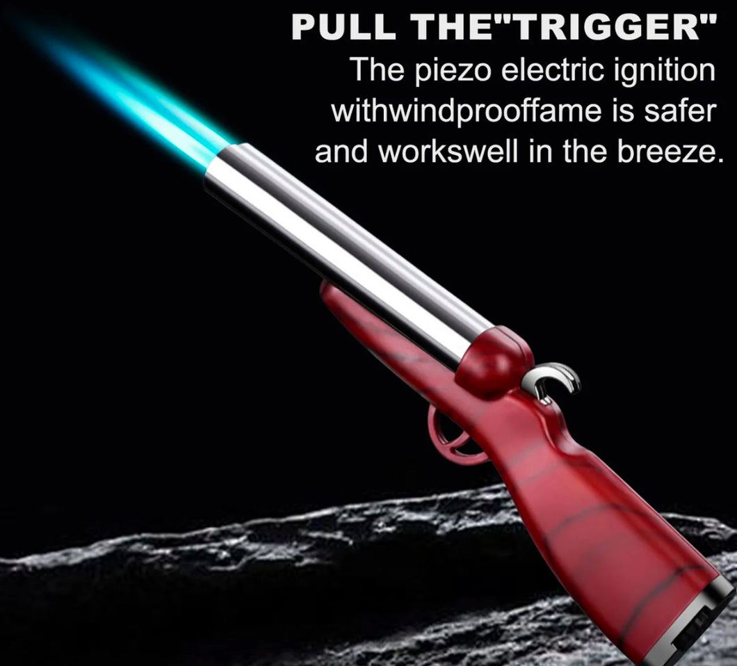 Shotgun Lighter Windproof Double Flames Torch Lighter Trendie Days 