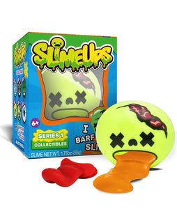 Slimeups slime toys that slurp up and spit out slime. Also used as a case to hold slime. 