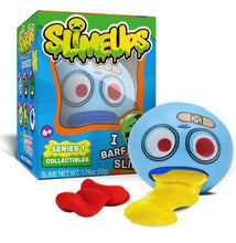 Load image into Gallery viewer, Slimeups slime toys that slurp up and spit out slime. Also used as a case to hold slime. 