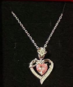 Forever Rose Heart Box with Necklace Trendie Days