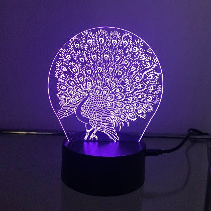 Peacock 3D LED Lights